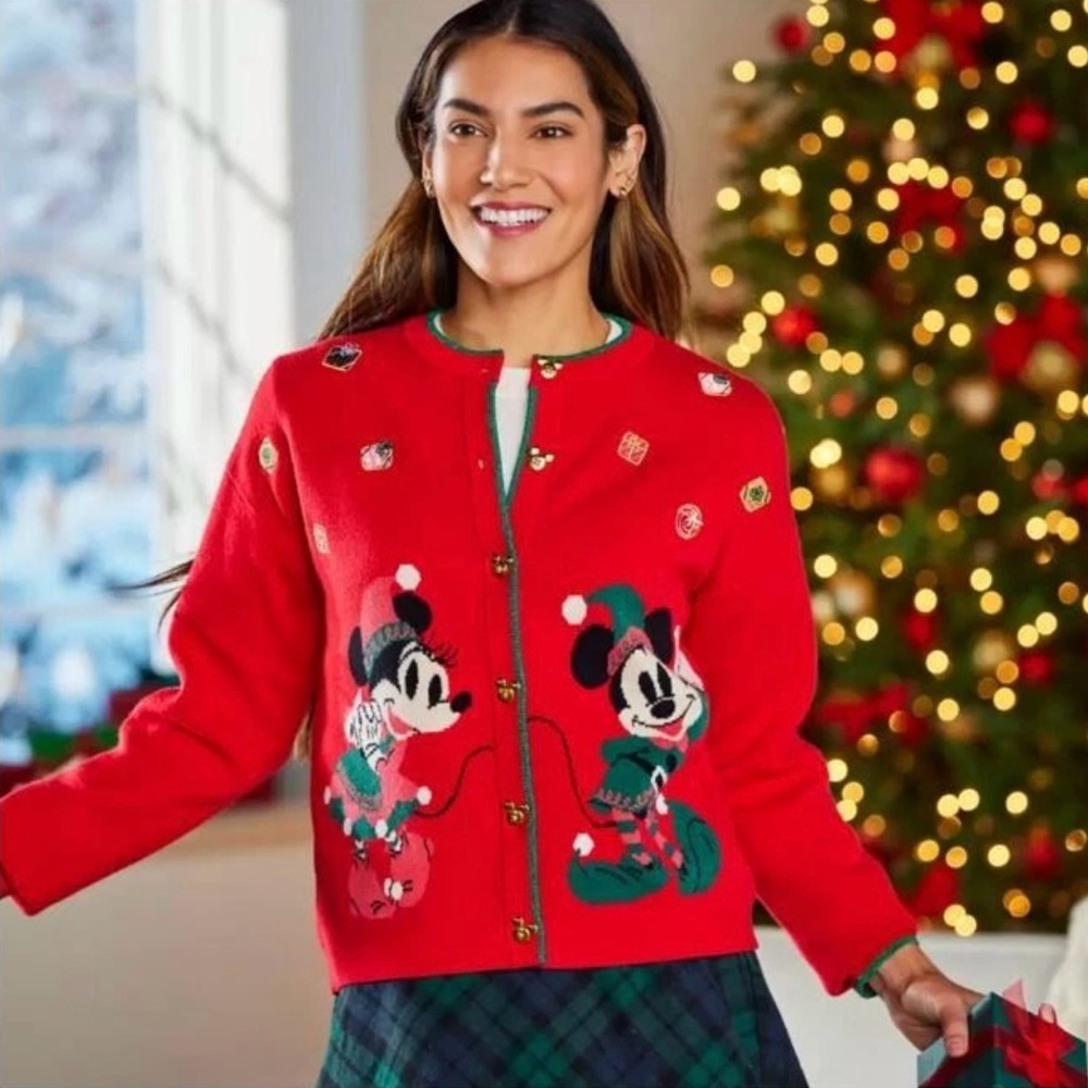 Not for Sale. In search of Red Mickey and Minnie Christmas Cardigan.